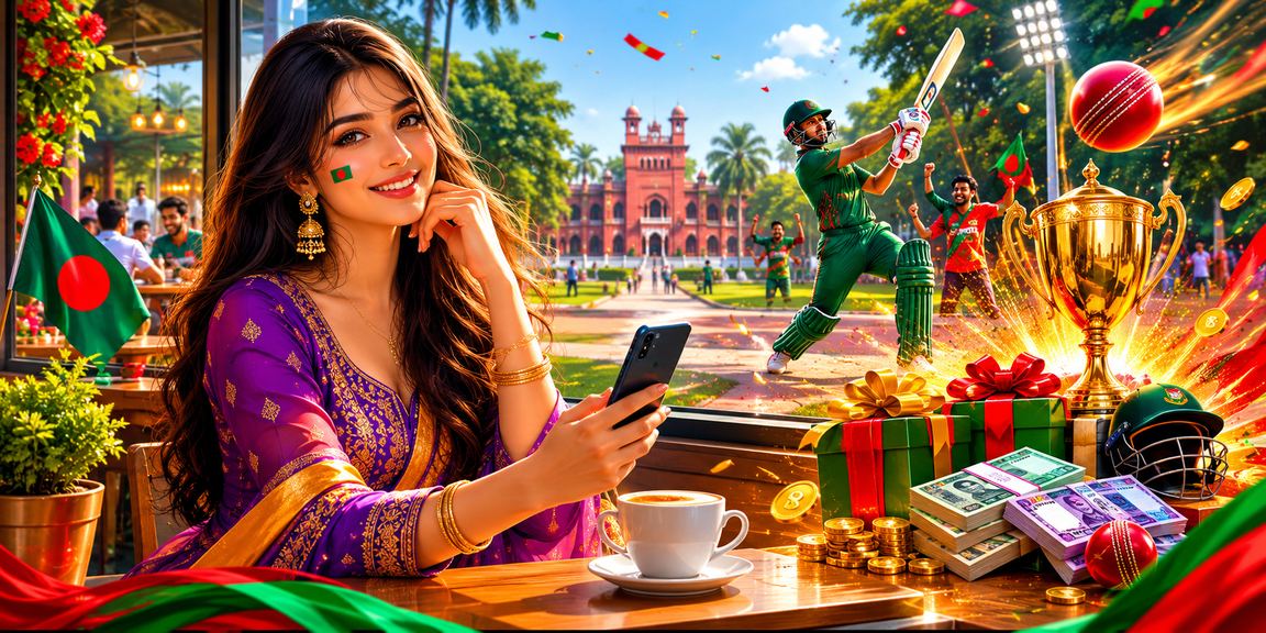 A user enjoying cricket betting in Rajshahi